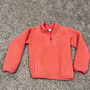 Columbia Coral Pink Sherpa Fleece Jacket